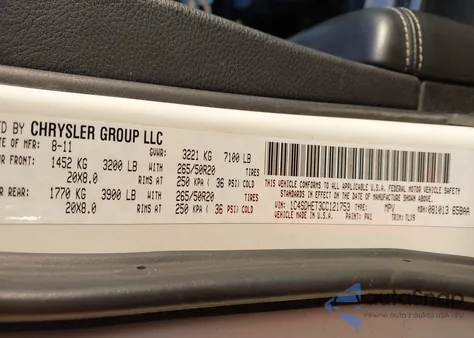 2012 Dodge Durango Citadel from USA, damaged, VIN 1C4SDHET3CC121753